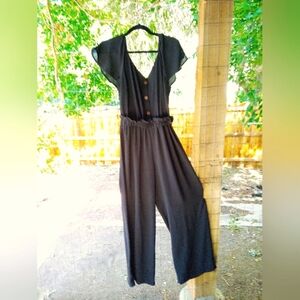 Black Sheer Jumpsuit